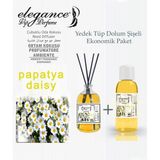 silver elegance vip perfume Papatya 110 ml - Çubuklu Oda Ortam Kokusu + 100 ml Yedek Tüp Dolum Şişeli