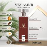 silver elegance vip perfume Sexy Amber 50 ml – Oryantal Sıcaklık ve Çiçeksi Kadın Parfümü (K-158)