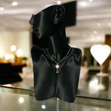 Silver Fox 925 Ayar Gümüş Toz Pembe Taşlı Şans Yoncası Van Cleef Anahtar Kolye Kadın Takı