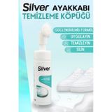 Silver Güçlendirilmiş Fırçalı Spor Ayakkabı Bakım Temizleme Köpüğü 150 ML Çok Renkli