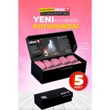 Silver Home 5 Adet Pembe Mikrofiber Dekoratif Cam Bezi Yüksek Emicilik ve Kolay Temizlik