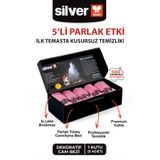 SİLVER HOME 5 li Mikrofiber Dekoratif Cam bezi ( Pembe) 42x68 cm - Çocuklarınıza Özel kutu kumbarasında