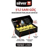 SİLVER HOME 5 li Mikrofiber Dekoratif Cam bezi ( Sarı) 42x68 cm - Çocuklarınıza Özel kutu kumbarasında