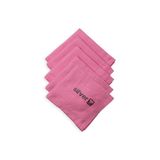 Silver Home 5'li 42x68 cm Pembe Mikrofiber Dekoratif Cam Bezi