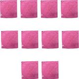 Silver Home Kareli Mikrofiber Temizlik Toz Cam Bezi -55 Gr. -300 Kalite -40x40 Cm. -10 Adetlik Paket
