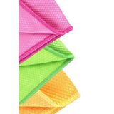 SİLVER HOME Mikrofiber 40x40cm 3'lü Baklava Desen Cam Temizlik Bezi