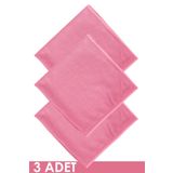 SİLVER HOME Mikrofiber 40x40cm 3lü Zor Kir Ve Yağ Temizlik Bezi - Pembe
