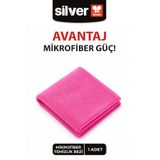 Silver Home Mikrofiber 40X40CM Temizlik Bezi - Pembe