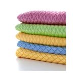 Silver Home Mikrofiber Baklava Desen Cam Temizlik Bezi Çok Renkli 5'li 40 x 40 CM