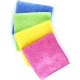 Silver Home Mikrofiber Temizlik Bezi 40x40 cm Süper Emici 4lü Renkli Set Yüksek Kullanım Konforu