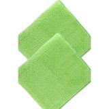 SİLVER HOME Süper Soft 40x40cm 2li Mikrofiber Temizlik Bezi - Yeşil