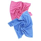 SİLVER HOME Universal 2li Mikrofiber 40x40cm Temizlik Bezi - Mavi/pembe
