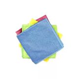 Silver Home Universal Parlak Doku 4 Adet Mikrofiber Temizlik Bezi 40X40CM Yüksek Emicilik Özelliği