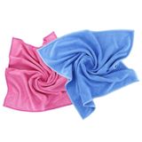 SİLVER HOME Universal Parlak Doku 40x40cm Mikrofiber Temizlik Bezi - Mavi