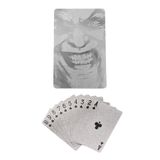 Silver Joker iskambil Kağıdı Kaygan Plastik Su Geçirmez Oyun Kağıdı cin884slv