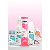 Silver Kadın Ayakkabı Bakım Seti - Deodorant - Köpük - Ultra Beyaz Boya - Jel - Sünger