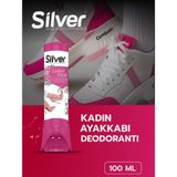 Silver Kadın Ayakkabı Deodorantı 100 ml Terleme Önleyici Ayak Koku Giderici Özellikli