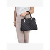 Silver Kadın Omuz Çantası 667-45459 SILVER POLO BAYAN ÇANTASI M178 FÜME-MAT SİYAH
