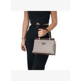 Silver Kadın Omuz Çantası 826-45420 SILVER POLO BAYAN ÇANTASI M191 KAHVE SARI-MAT KAHVE