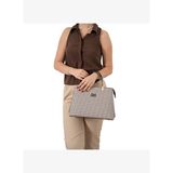 Silver Kadın Omuz Çantası 924-45735 SILVER POLO BAYAN ÇANTASI M191 KAHVE SARI-MAT KAHVE