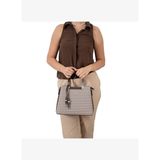 Silver Kadın Omuz Çantası 969-47368 SILVER POLO BAYAN ÇANTASI M191 KAHVE SARI-MAT KAHVE
