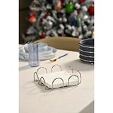 Silver Kare 18 cm Peçetelik, Kafe, Restoran, Otel, Mutfak Sofra Büyük Boy Peçete - Metal Paslanmaz - Gümüş