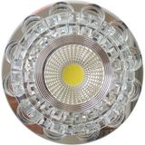 Silver Kristal Cam Sıva Altı Spot Cob LED Armatür Beyaz Işıklı - Çok Renkli