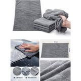 Silver Mikrofiber Kurulama Bezi – Gri Yüksek Emici, Iz Bırakmaz Oto & Genel Temizlik Bezi