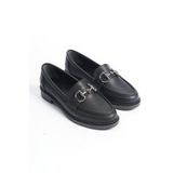 SİLVER MODA Kadın Loafer Makosen Casual Tokalı Günlük Ayakkabı SH-1005