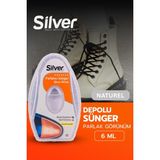 Silver Naturel Deri Ayakkabı Parlatma Temizleme ve Bakım Süngeri Depolu 6 ML