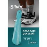 Silver Plastik Ayakkabı Çekeceği Kereta 18 Cm 2 Adet