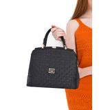 Silver Polo 706-10488 M46 SİYAH-MAT SİYAH Kadın Günlük Omuz Çantası