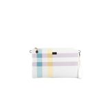 Silver Polo Kadın Portföy & Clutch Çanta, SP1034 Ekose, Lila-Mat Pembe