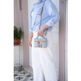 Silver Polo Mavi - Ten SP1195 Kadın Makyaj,el Ve Çapraz Çantası