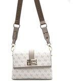 Silver & Polo Silver Polo Bej - Kum Monogram Kadın Çapraz Çanta SP1009