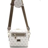 Silver & Polo Silver Polo Bej - Kum Monogram Kadın Çapraz Çanta SP1038