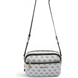 Silver & Polo Silver Polo Beyaz - Siyah Monogram Kadın Çapraz Çanta SP1162