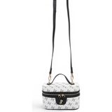 Silver & Polo Silver Polo Beyaz - Siyah Monogram Kadın El Çantası SP1195