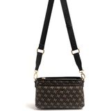 Silver & Polo Silver Polo Füme - Siyah Monogram Kadın Çapraz Çanta SP1184 - STD