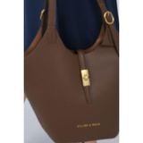 Silver & Polo Silver Polo Kahve - Kahve Mini Rolax Kadın Omuz Çantası SP1246