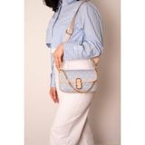 Silver & Polo Silver Polo Mavi - Ten Monogram Kadın Omuz Çantası SP1171