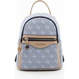 Silver & Polo Silver Polo Mavi - Ten Monogram Kadın Sırt Çantası SP983