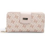 Silver & Polo Silver Polo Pembe - Pudra Monogram Kadın Cüzdan ve Kartlık SP928