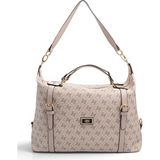 Silver & Polo Silver Polo Pembe - Pudra Monogram Kadın Seyahat Çantası SP1064