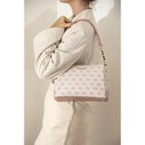 Silver & Polo Silver Polo Pembe - Somon Monogram Kadın Çapraz Çanta SP910