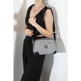 Silver & Polo Silver Polo Siyah Beyaz - Siyah Hasır Kadın Çapraz Çanta SP1094