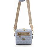 Silver & Polo Silver Polo SP1038 Kadın Çapraz Çanta Monogram Mavi-Ten