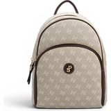 Silver & Polo Silver Polo SP1062 Kadın Sırt Çantası Monogram Taş-Kahve