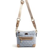 Silver & Polo Silver Polo SP1110 Kadın Çapraz Çanta Monogram Mavi-Ten