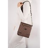 Silver & Polo Silver Polo SP1120 Kadın Çapraz Çanta Monogram Kahve-Kahve - STD